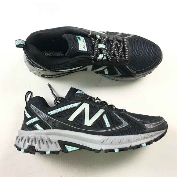 new balance 410 black trainers womens